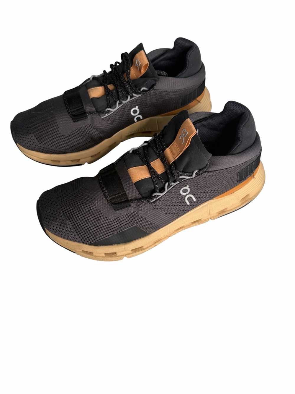 On Running Cloudnova Eclipse Savannah Sneakers Black Tan 26.98491 Womens 9.5 - Picture 3 of 8